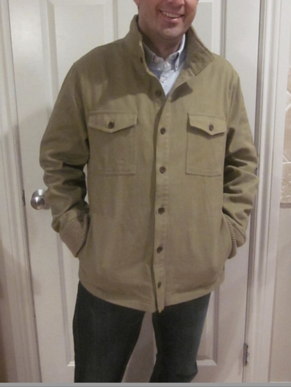 Five Four Men's Shacket/ Jacket SZ.L Tan NWT
